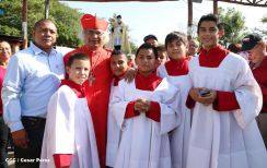 León se vistió de fiesta con visita del Cardenal Brenes