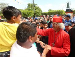 León se vistió de fiesta con visita del Cardenal Brenes