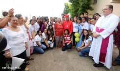 León se vistió de fiesta con visita del Cardenal Brenes