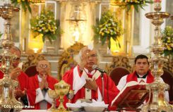 León se vistió de fiesta con visita del Cardenal Brenes
