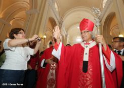 León se vistió de fiesta con visita del Cardenal Brenes