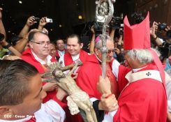 León se vistió de fiesta con visita del Cardenal Brenes