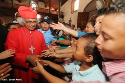 León se vistió de fiesta con visita del Cardenal Brenes