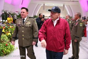 Acto de otorgamiento de los grados militares de Coronel General a mandos del Ejército de Nicaragua
