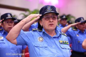 Acto de otorgamiento de los grados militares de Coronel General a mandos del Ejército de Nicaragua