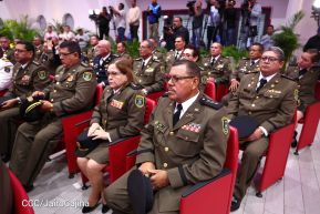 Acto de otorgamiento de los grados militares de Coronel General a mandos del Ejército de Nicaragua