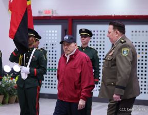 Acto de otorgamiento de los grados militares de Coronel General a mandos del Ejército de Nicaragua