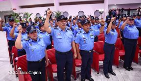 Nicaragua conmemora natalicio del Comandante Carlos Fonseca con acto de ascensos de la Policía Nacional