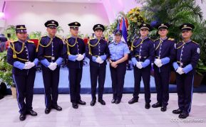 Nicaragua conmemora natalicio del Comandante Carlos Fonseca con acto de ascensos de la Policía Nacional
