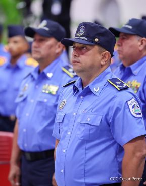 Nicaragua conmemora natalicio del Comandante Carlos Fonseca con acto de ascensos de la Policía Nacional