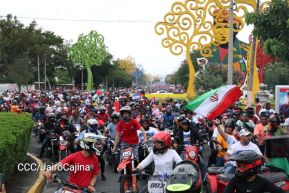 Motorizada Siempre 19 en homenaje al Repliegue Táctico a Masaya