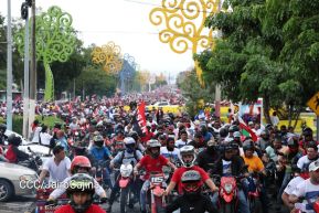 Motorizada Siempre 19 en homenaje al Repliegue Táctico a Masaya