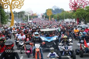 Motorizada Siempre 19 en homenaje al Repliegue Táctico a Masaya