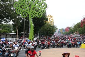 Motorizada Siempre 19 en homenaje al Repliegue Táctico a Masaya