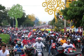 Motorizada Siempre 19 en homenaje al Repliegue Táctico a Masaya
