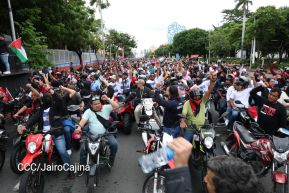 Motorizada Siempre 19 en homenaje al Repliegue Táctico a Masaya