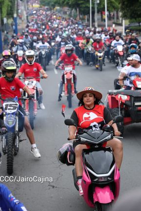 Motorizada Siempre 19 en homenaje al Repliegue Táctico a Masaya