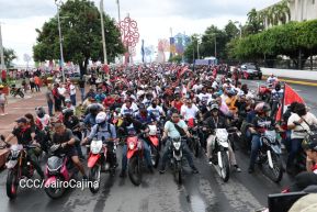 Motorizada Siempre 19 en homenaje al Repliegue Táctico a Masaya
