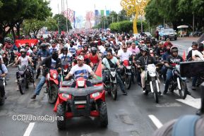 Motorizada Siempre 19 en homenaje al Repliegue Táctico a Masaya