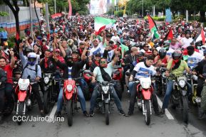 Motorizada Siempre 19 en homenaje al Repliegue Táctico a Masaya