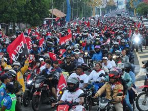 Motorizada Siempre 19 en homenaje al Repliegue Táctico a Masaya