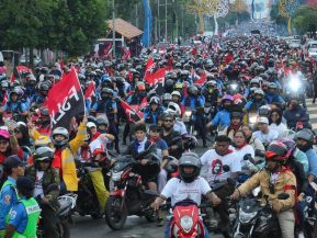 Motorizada Siempre 19 en homenaje al Repliegue Táctico a Masaya