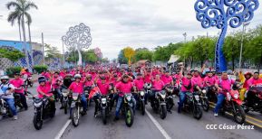 Motorizada Siempre 19 en homenaje al Repliegue Táctico a Masaya