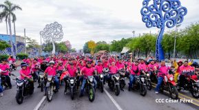 Motorizada Siempre 19 en homenaje al Repliegue Táctico a Masaya