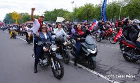Motorizada Siempre 19 en homenaje al Repliegue Táctico a Masaya