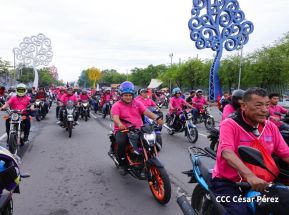 Motorizada Siempre 19 en homenaje al Repliegue Táctico a Masaya