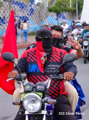 Motorizada Siempre 19 en homenaje al Repliegue Táctico a Masaya