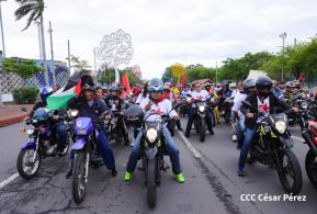 Motorizada Siempre 19 en homenaje al Repliegue Táctico a Masaya