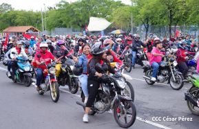 Motorizada Siempre 19 en homenaje al Repliegue Táctico a Masaya