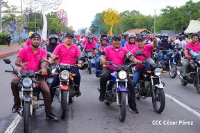 Motorizada Siempre 19 en homenaje al Repliegue Táctico a Masaya