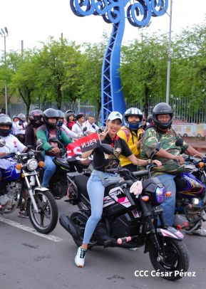 Motorizada Siempre 19 en homenaje al Repliegue Táctico a Masaya