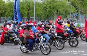 Motorizada Siempre 19 en homenaje al Repliegue Táctico a Masaya