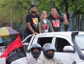 Motorizada Siempre 19 en homenaje al Repliegue Táctico a Masaya