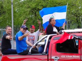 Motorizada Siempre 19 en homenaje al Repliegue Táctico a Masaya