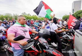 Motorizada Siempre 19 en homenaje al Repliegue Táctico a Masaya