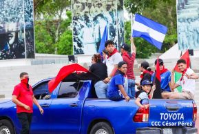 Motorizada Siempre 19 en homenaje al Repliegue Táctico a Masaya