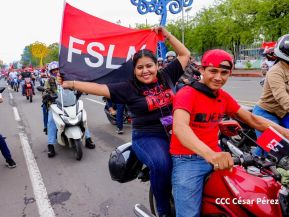 Motorizada Siempre 19 en homenaje al Repliegue Táctico a Masaya