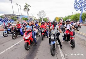 Motorizada Siempre 19 en homenaje al Repliegue Táctico a Masaya