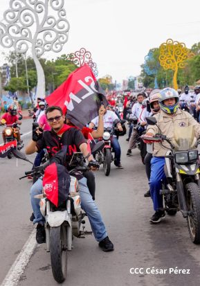 Motorizada Siempre 19 en homenaje al Repliegue Táctico a Masaya