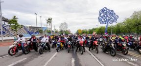 Motorizada Siempre 19 en homenaje al Repliegue Táctico a Masaya