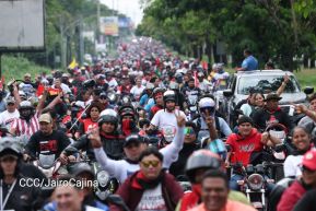 Motorizada Siempre 19 en homenaje al Repliegue Táctico a Masaya