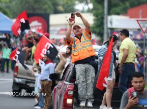 Motorizada Siempre 19 en homenaje al Repliegue Táctico a Masaya