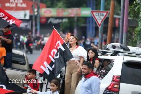 Motorizada Siempre 19 en homenaje al Repliegue Táctico a Masaya