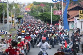 Motorizada Siempre 19 en homenaje al Repliegue Táctico a Masaya
