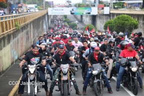 Motorizada Siempre 19 en homenaje al Repliegue Táctico a Masaya