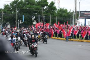 Motorizada Siempre 19 en homenaje al Repliegue Táctico a Masaya